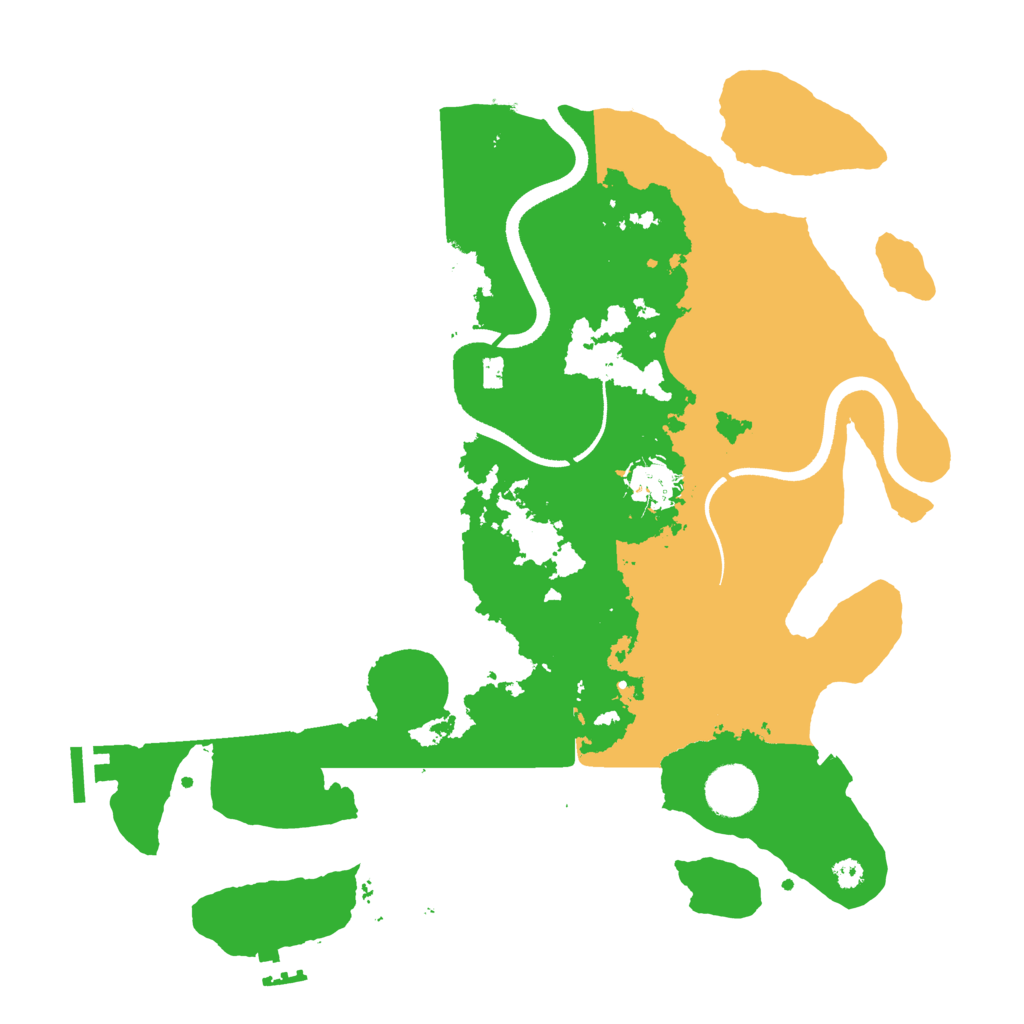 Biome Rust Map: Procedural Map, Size: 3500, Seed: 239350065
