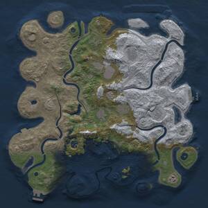 Thumbnail Rust Map: Procedural Map, Size: 4250, Seed: 1389571055, 16 Monuments