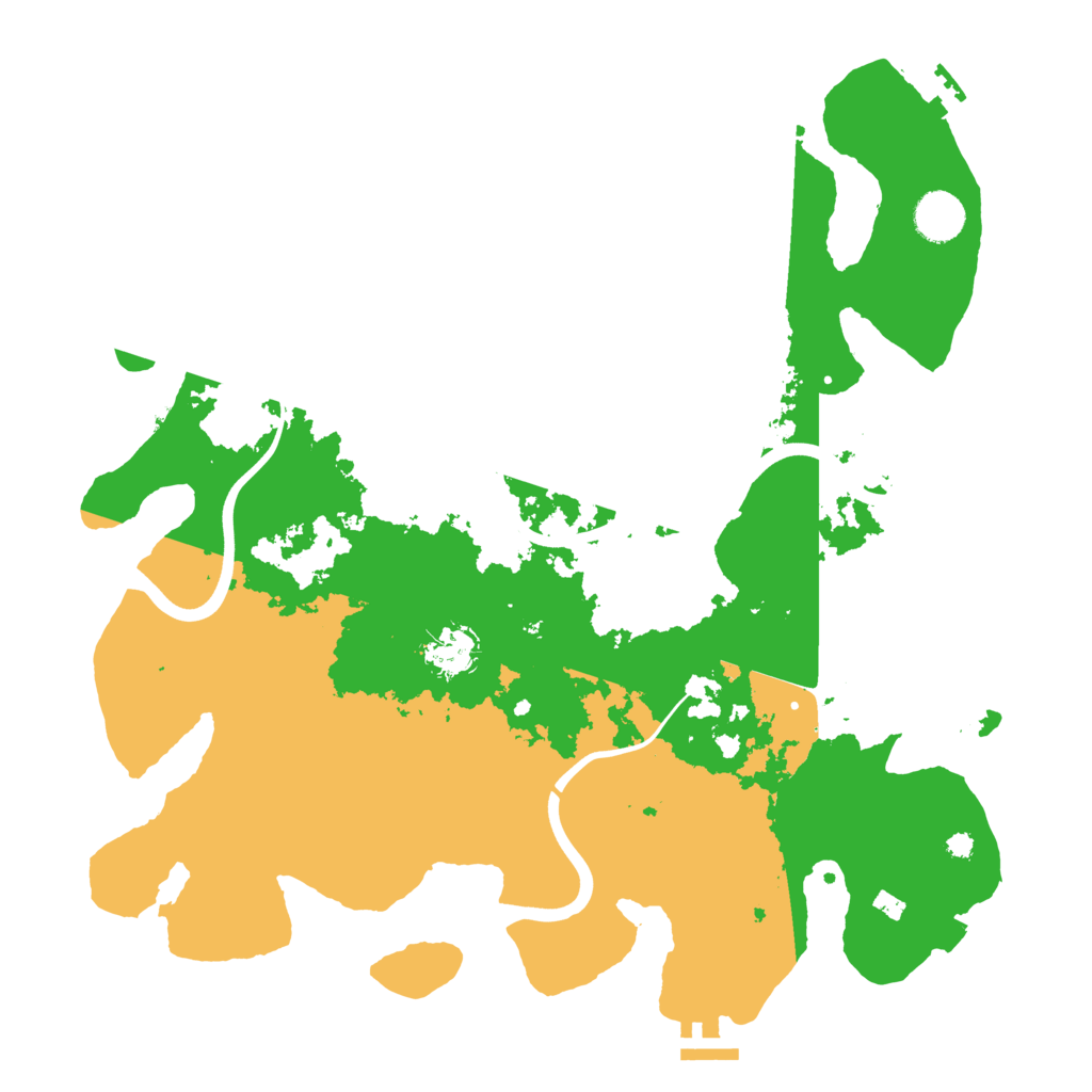 Biome Rust Map: Procedural Map, Size: 3800, Seed: 2864868