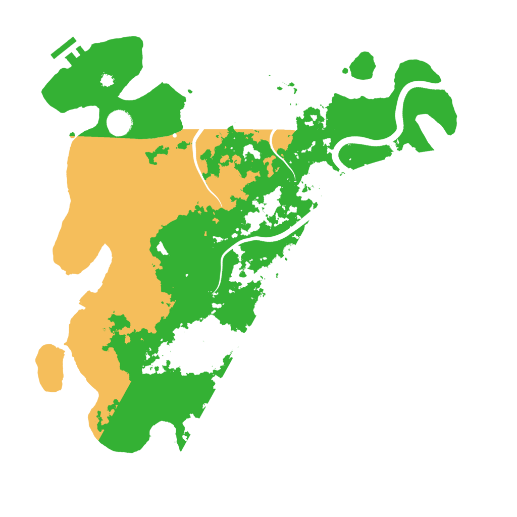 Biome Rust Map: Procedural Map, Size: 3600, Seed: 263406