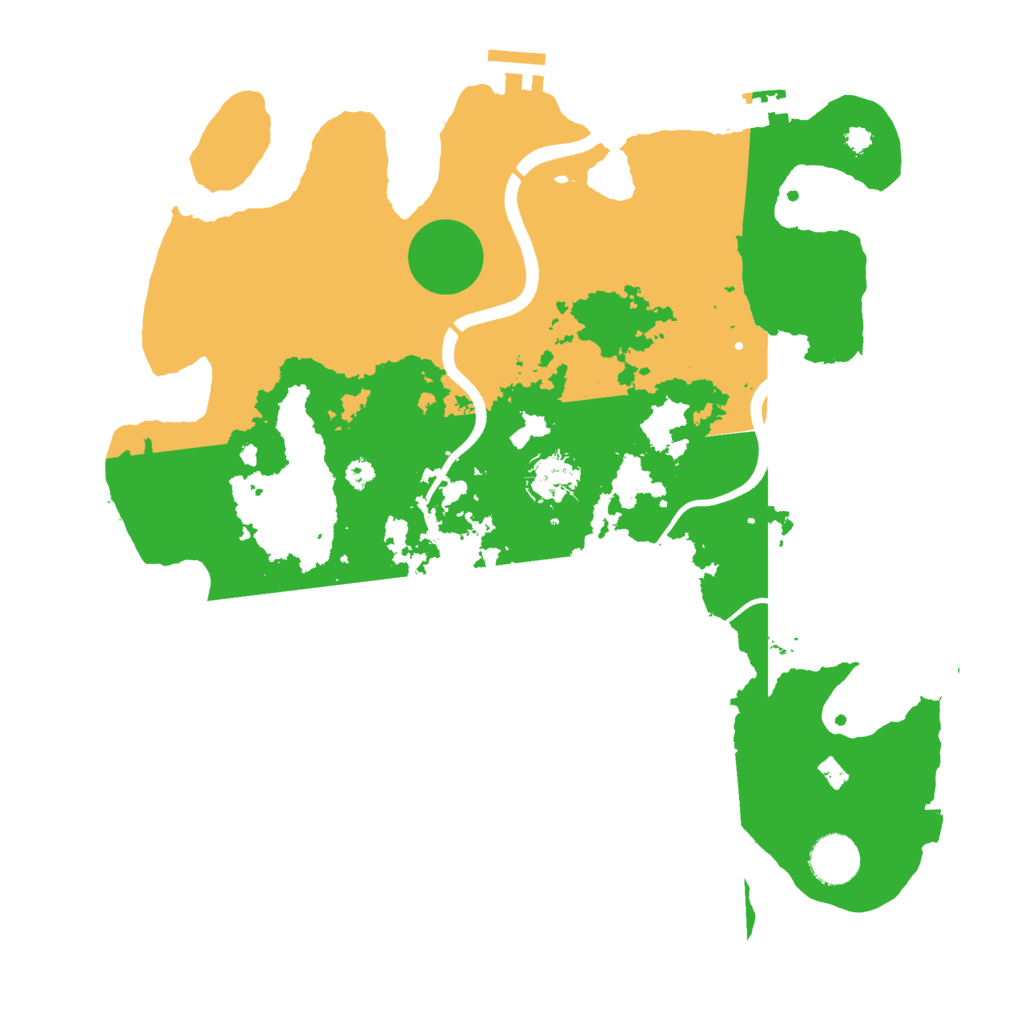 Biome Rust Map: Procedural Map, Size: 3600, Seed: 700768912