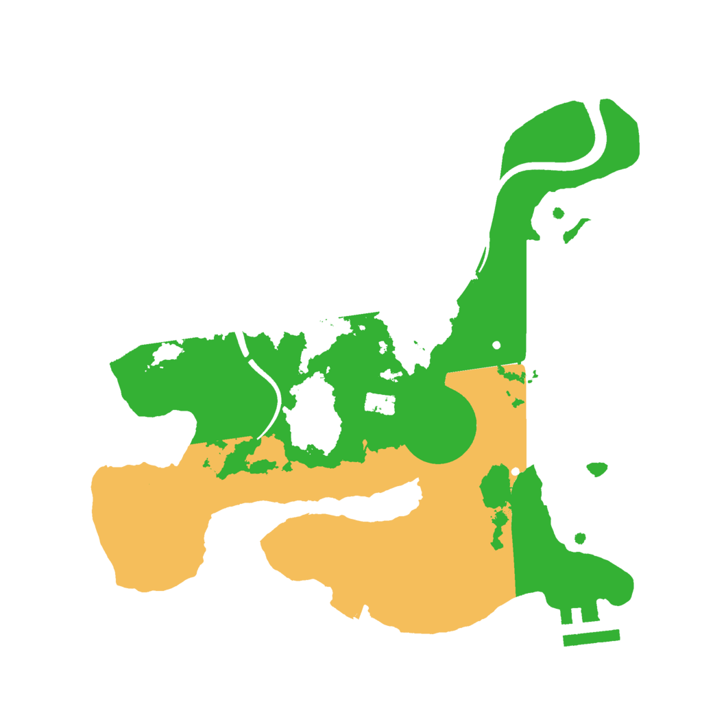 Biome Rust Map: Procedural Map, Size: 2500, Seed: 90974