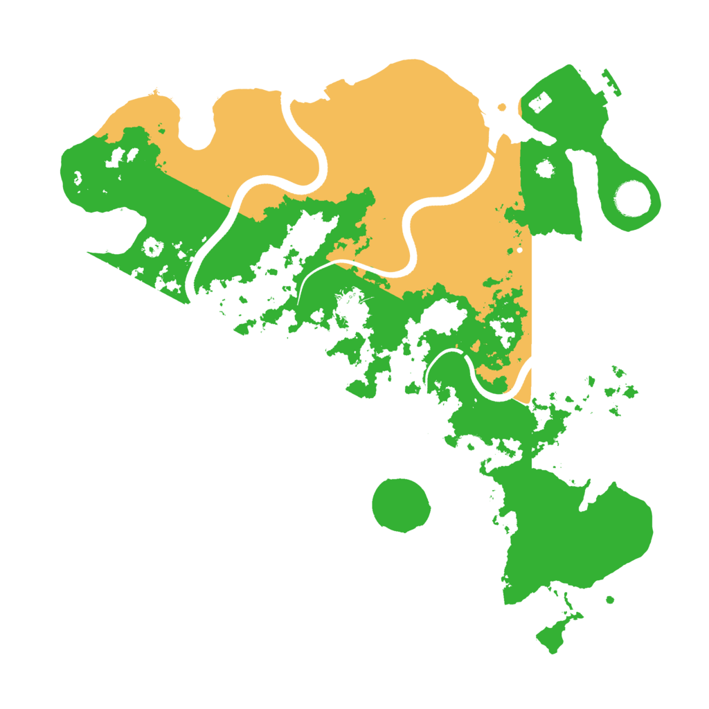 Biome Rust Map: Procedural Map, Size: 3600, Seed: 37187