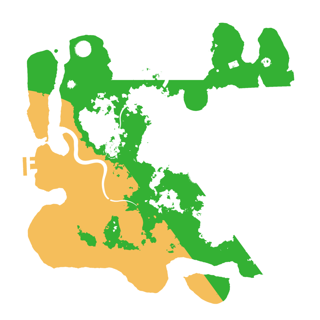 Biome Rust Map: Procedural Map, Size: 3500, Seed: 50269927