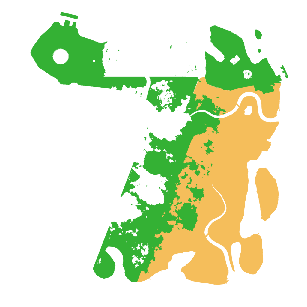 Biome Rust Map: Procedural Map, Size: 3500, Seed: 1427575000