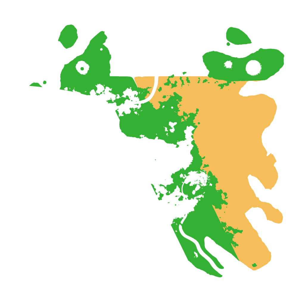 Biome Rust Map: Procedural Map, Size: 3500, Seed: 133840229