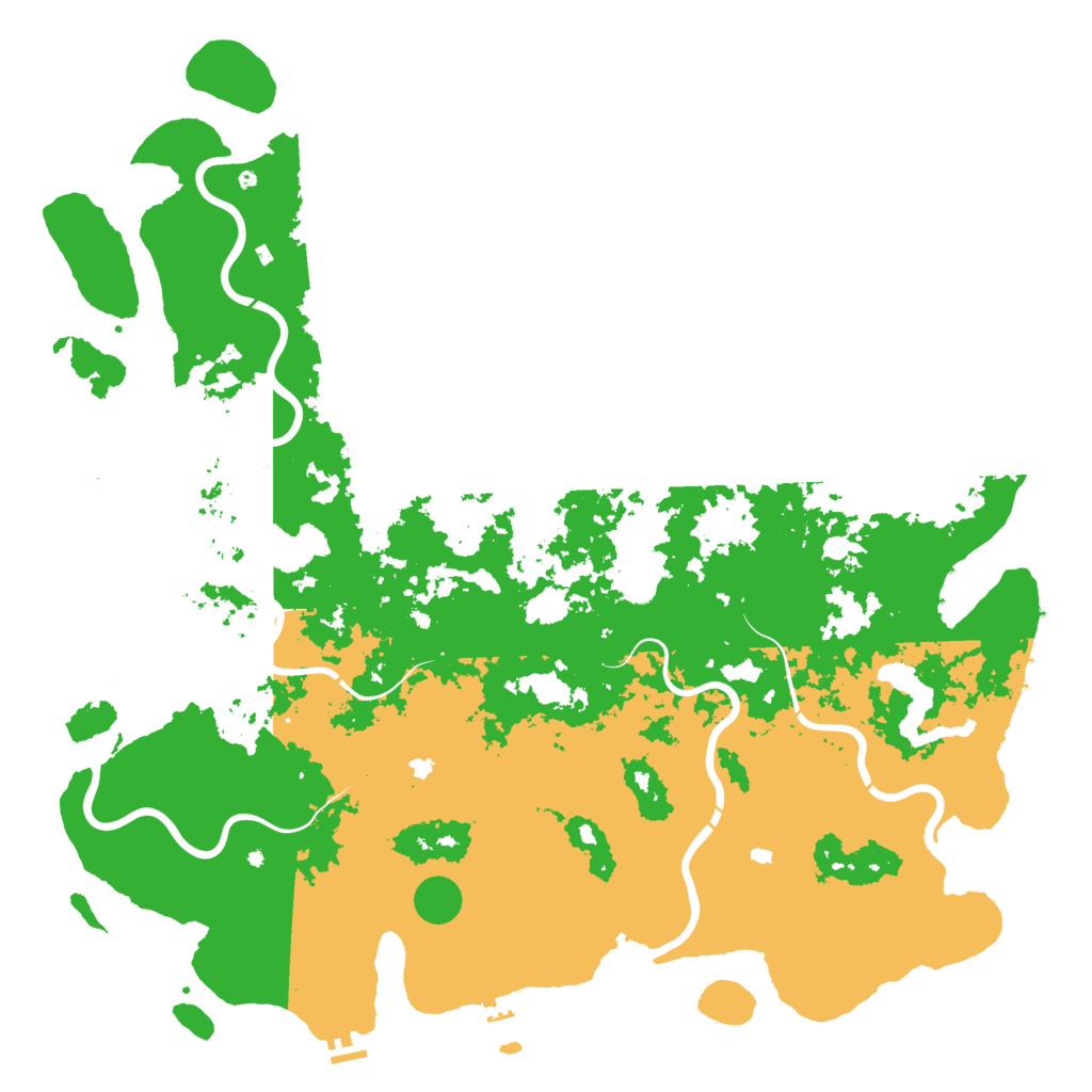 Biome Rust Map: Procedural Map, Size: 6000, Seed: 7689