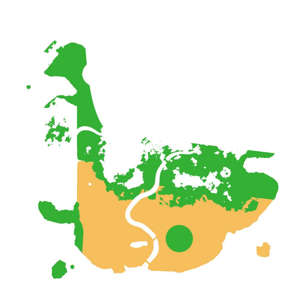 Biome Rust Map: Procedural Map, Size: 3000, Seed: 27608