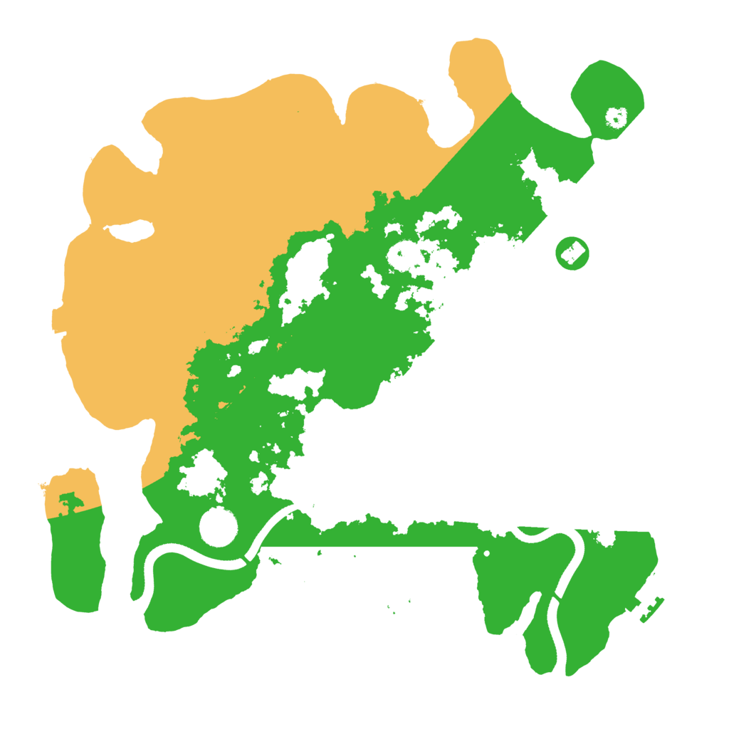Biome Rust Map: Procedural Map, Size: 3500, Seed: 532014952