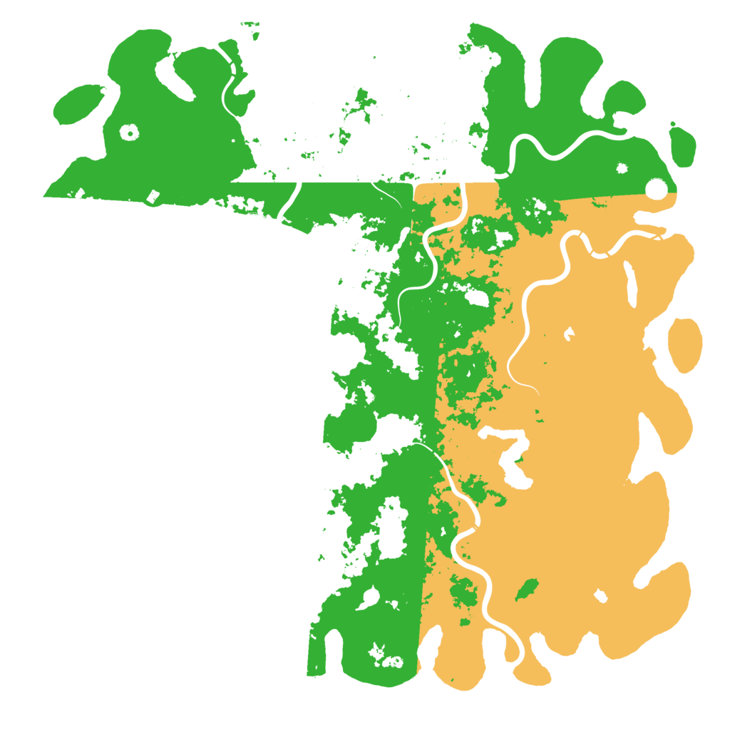 Biome Rust Map: Procedural Map, Size: 6000, Seed: 77101023