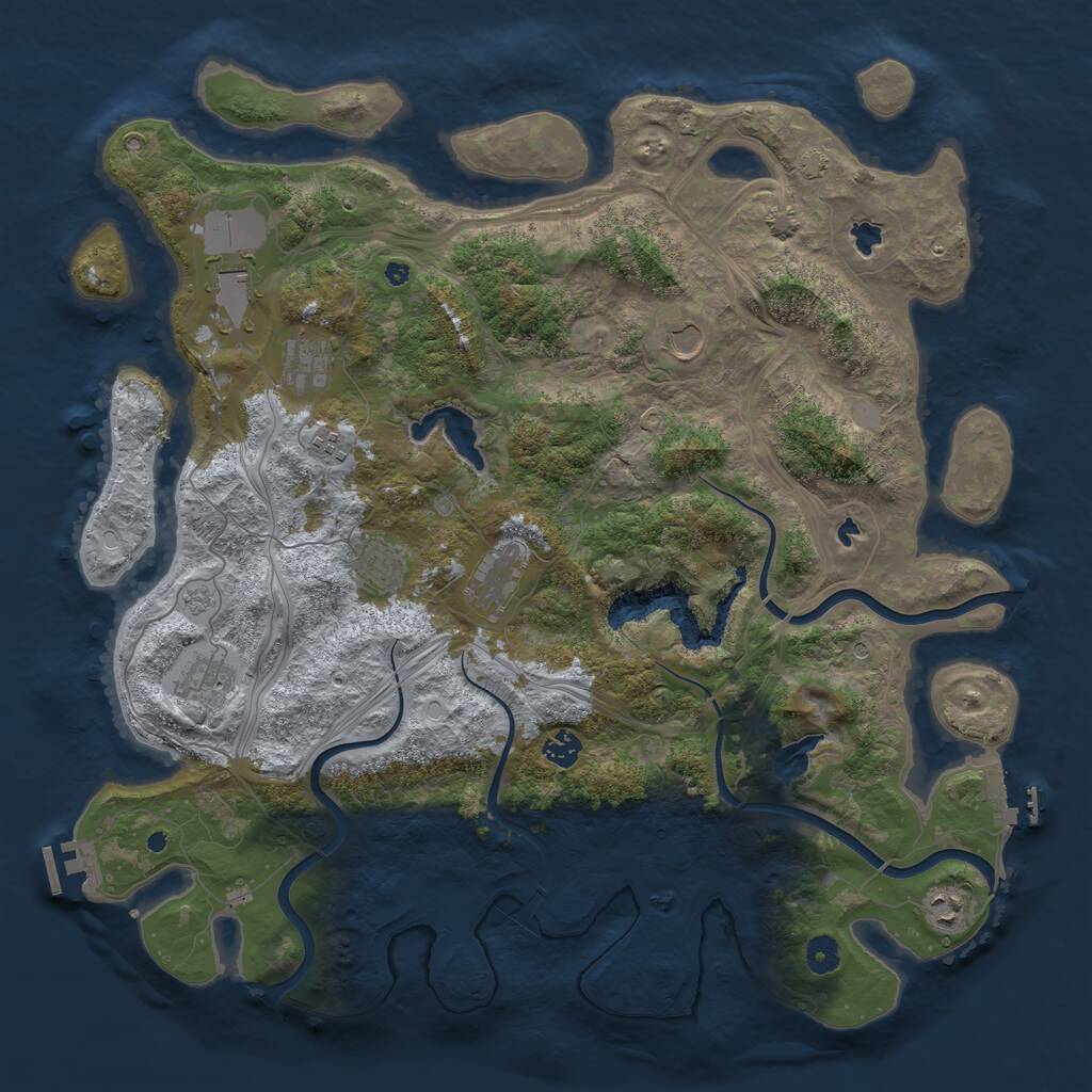 Rust Map: Procedural Map, Size: 4500, Seed: 1771967687, 15 Monuments
