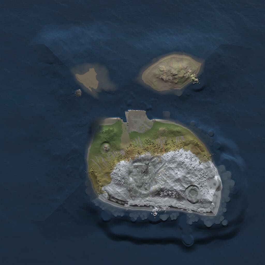 Rust Map: Procedural Map, Size: 1500, Seed: 579099663, 1 Monuments