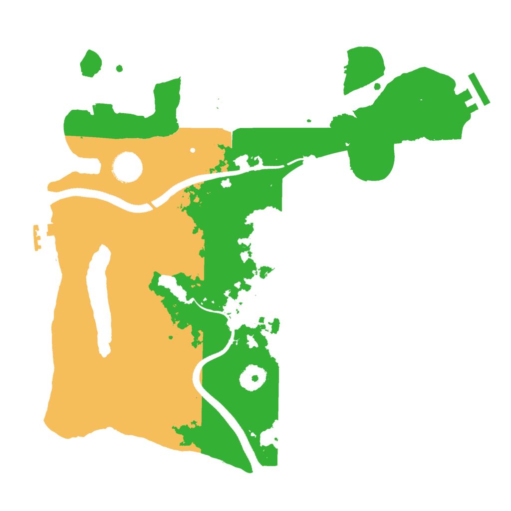 Biome Rust Map: Procedural Map, Size: 3000, Seed: 93523700