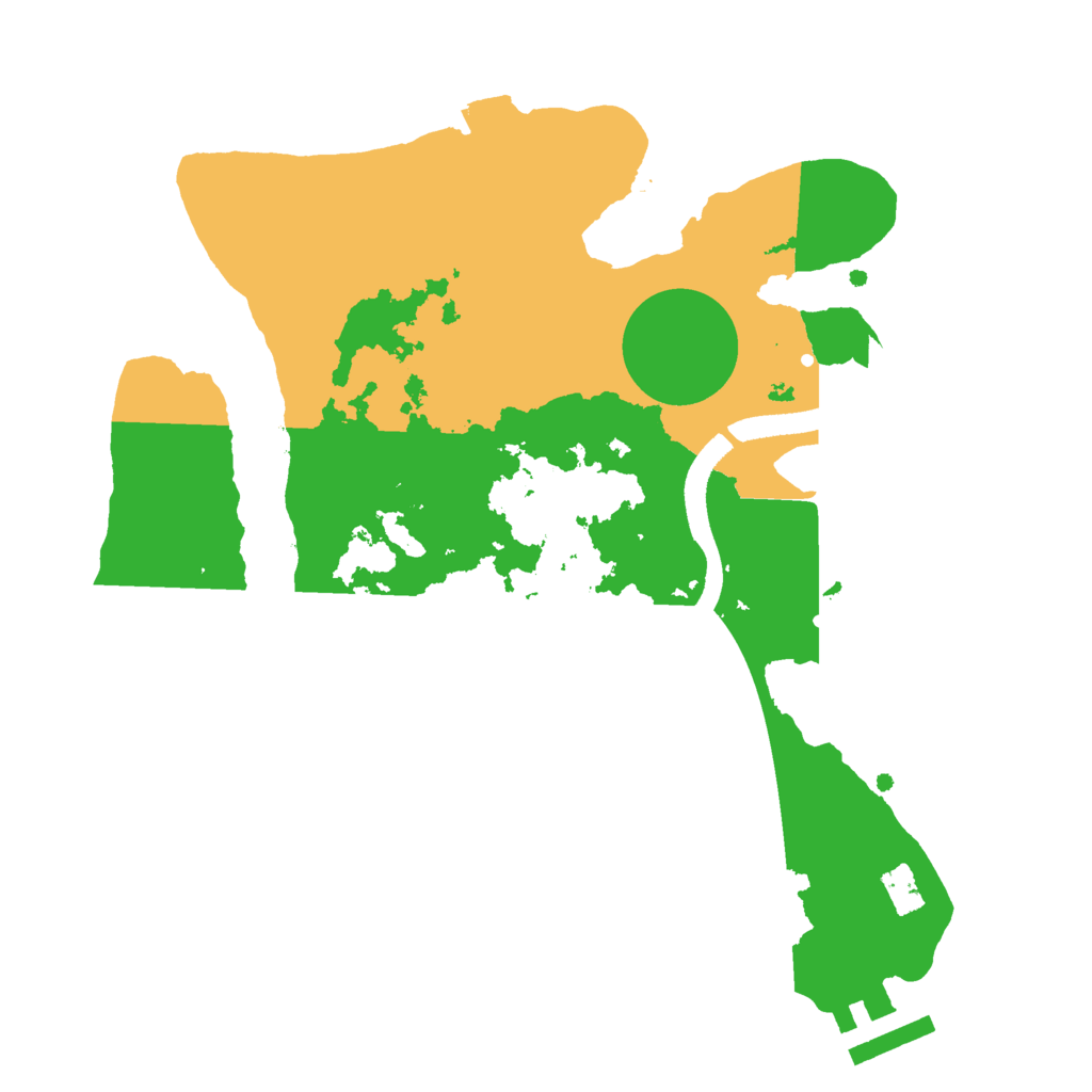 Biome Rust Map: Procedural Map, Size: 2500, Seed: 1023685746