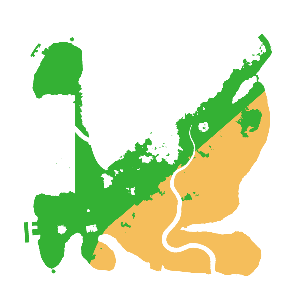 Biome Rust Map: Procedural Map, Size: 3000, Seed: 682957748
