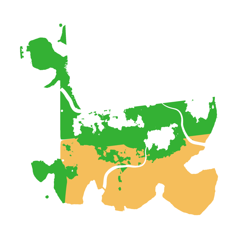 Biome Rust Map: Procedural Map, Size: 3000, Seed: 13136