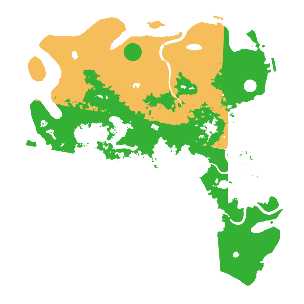 Biome Rust Map: Procedural Map, Size: 4500, Seed: 43159724