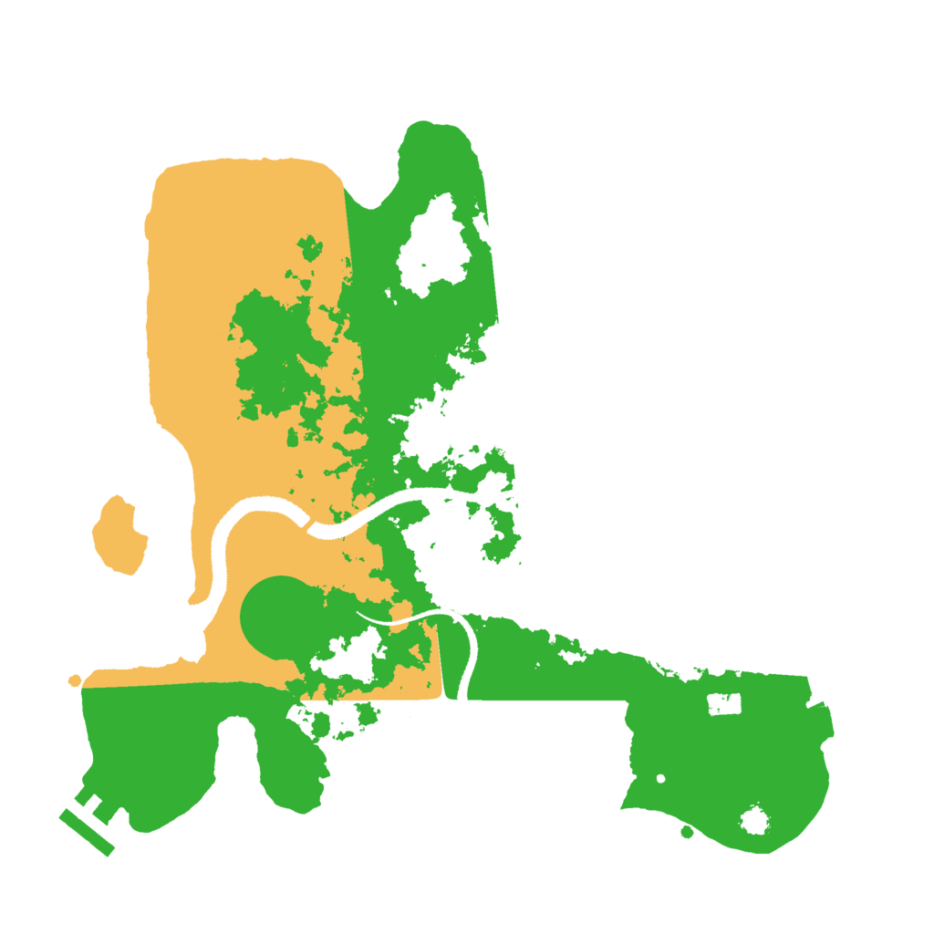 Biome Rust Map: Procedural Map, Size: 3000, Seed: 1351611930