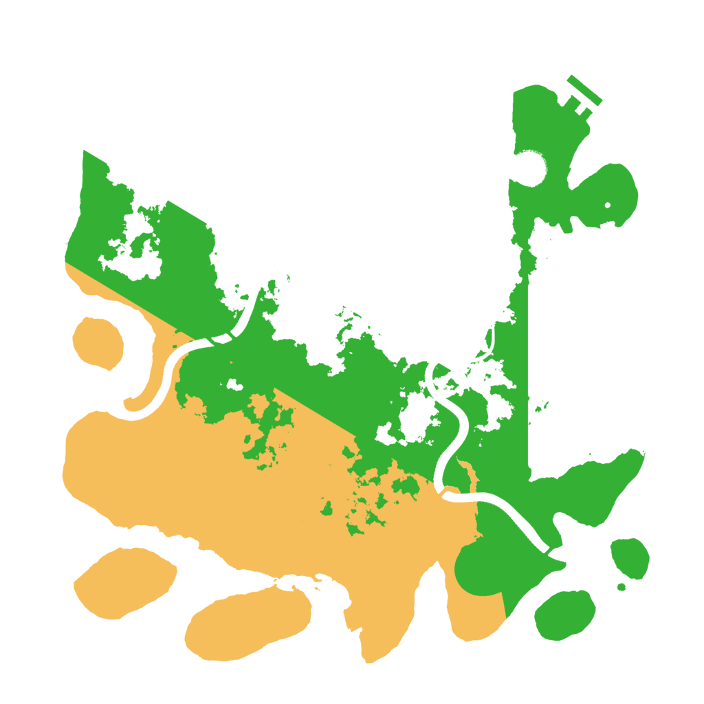 Biome Rust Map: Procedural Map, Size: 3500, Seed: 542707911