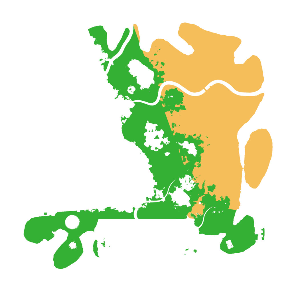 Biome Rust Map: Procedural Map, Size: 3700, Seed: 541941501