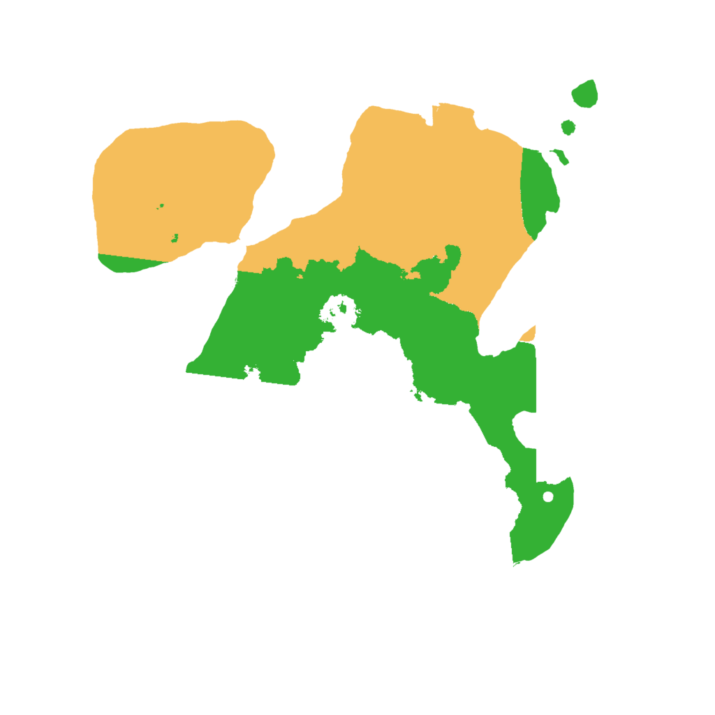 Biome Rust Map: Procedural Map, Size: 2000, Seed: 5463234