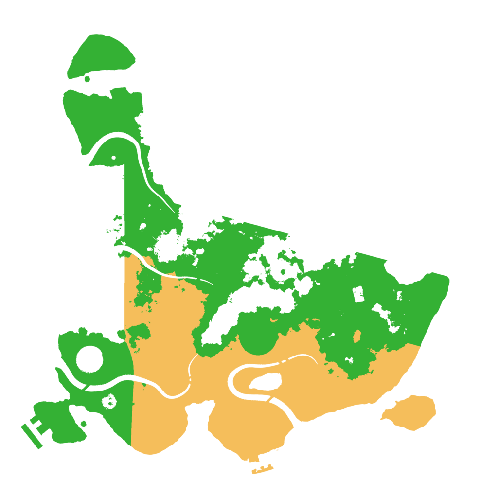 Biome Rust Map: Procedural Map, Size: 3500, Seed: 379738918