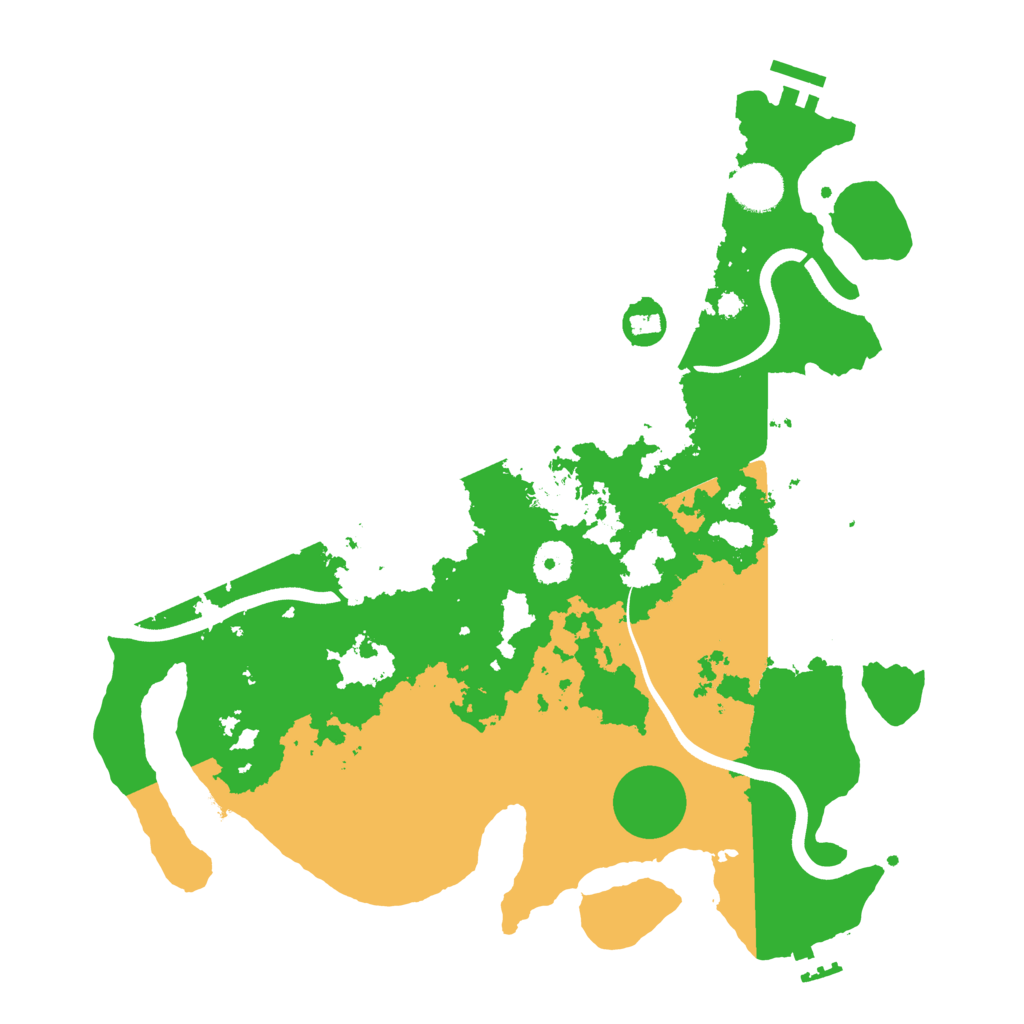 Biome Rust Map: Procedural Map, Size: 3700, Seed: 177419475