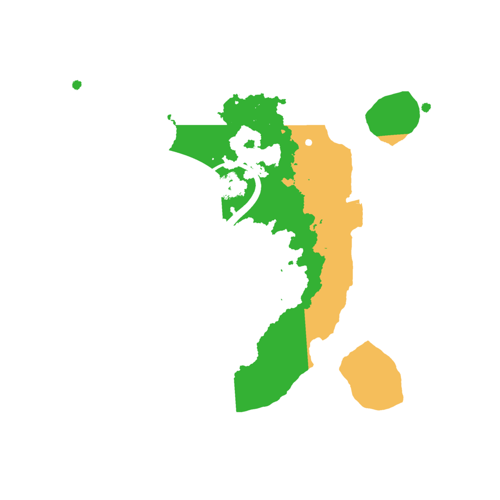 Biome Rust Map: Procedural Map, Size: 2152, Seed: 100