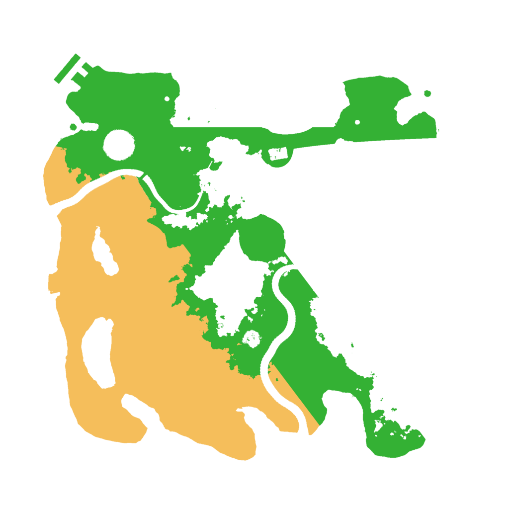 Biome Rust Map: Procedural Map, Size: 3000, Seed: 658887761