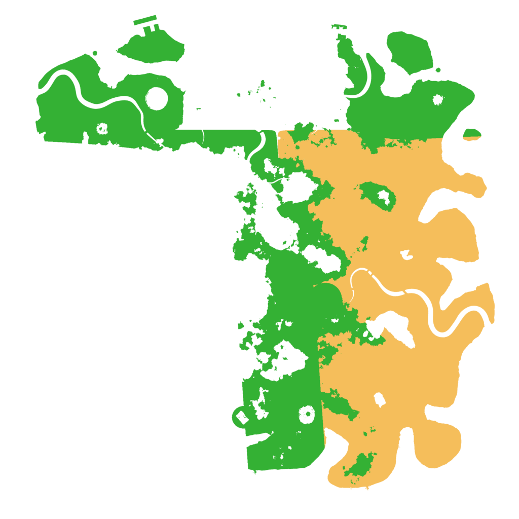 Biome Rust Map: Procedural Map, Size: 4500, Seed: 196234567