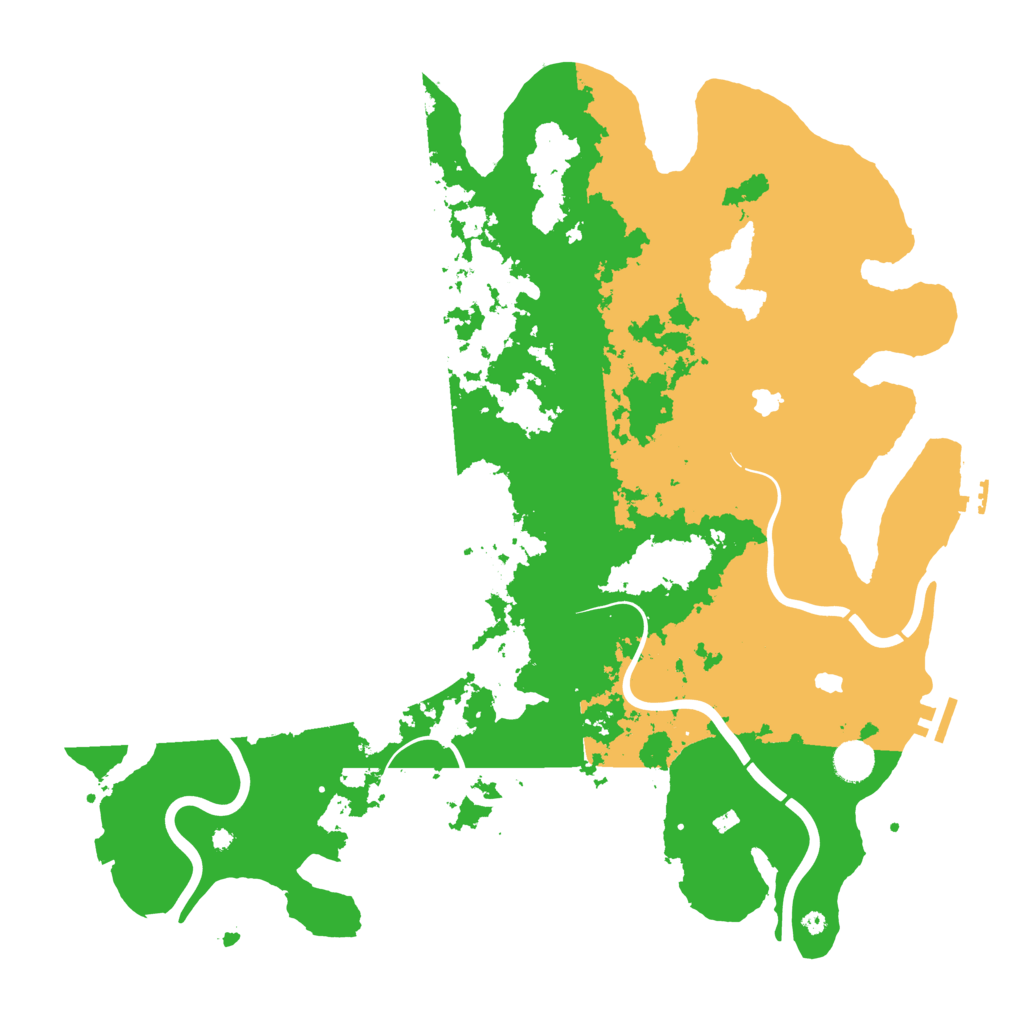Biome Rust Map: Procedural Map, Size: 4500, Seed: 45671351