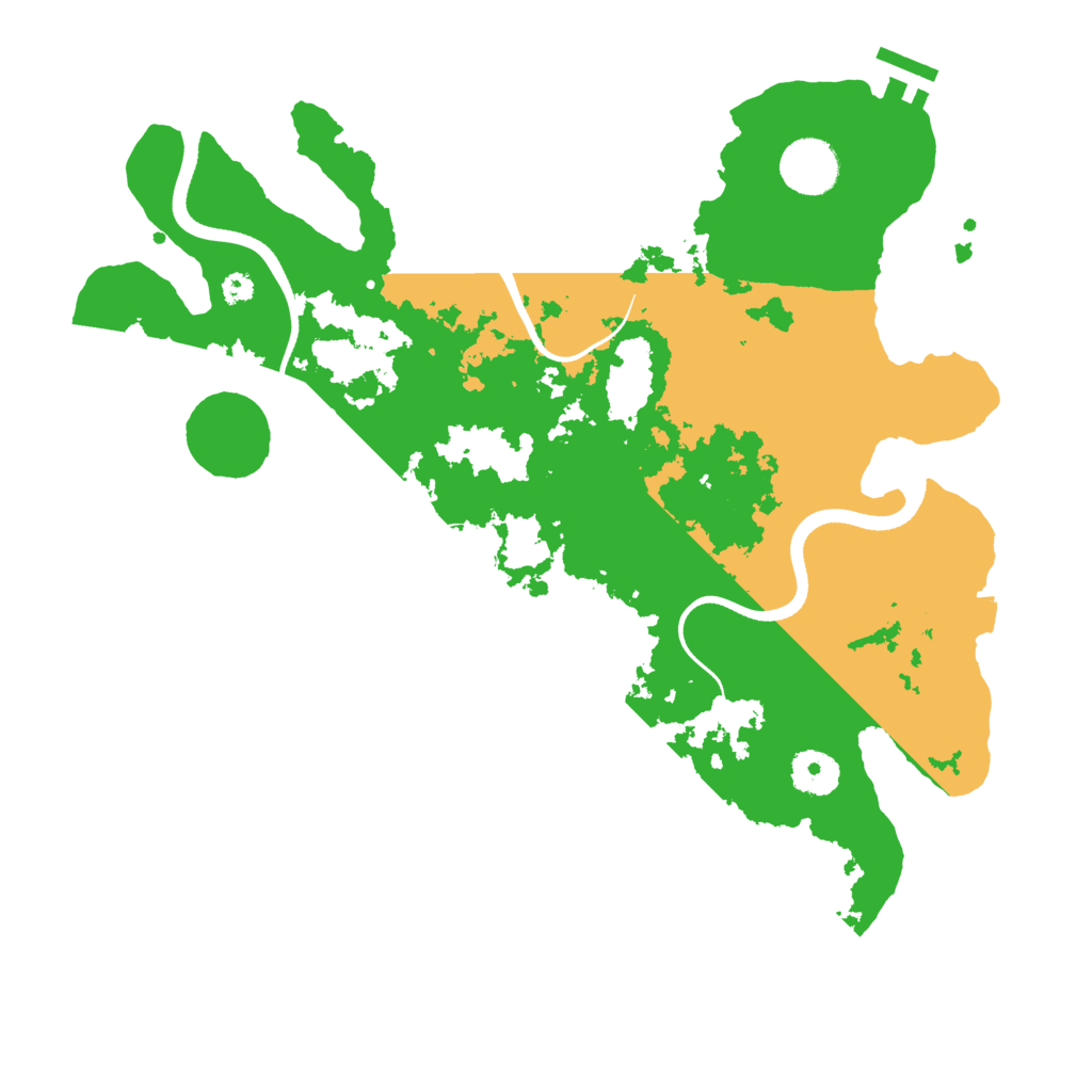 Biome Rust Map: Procedural Map, Size: 3500, Seed: 1792197379