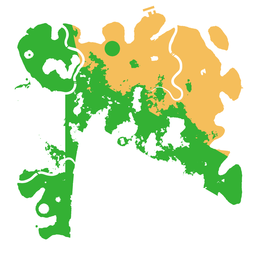 Biome Rust Map: Procedural Map, Size: 4500, Seed: 269282612
