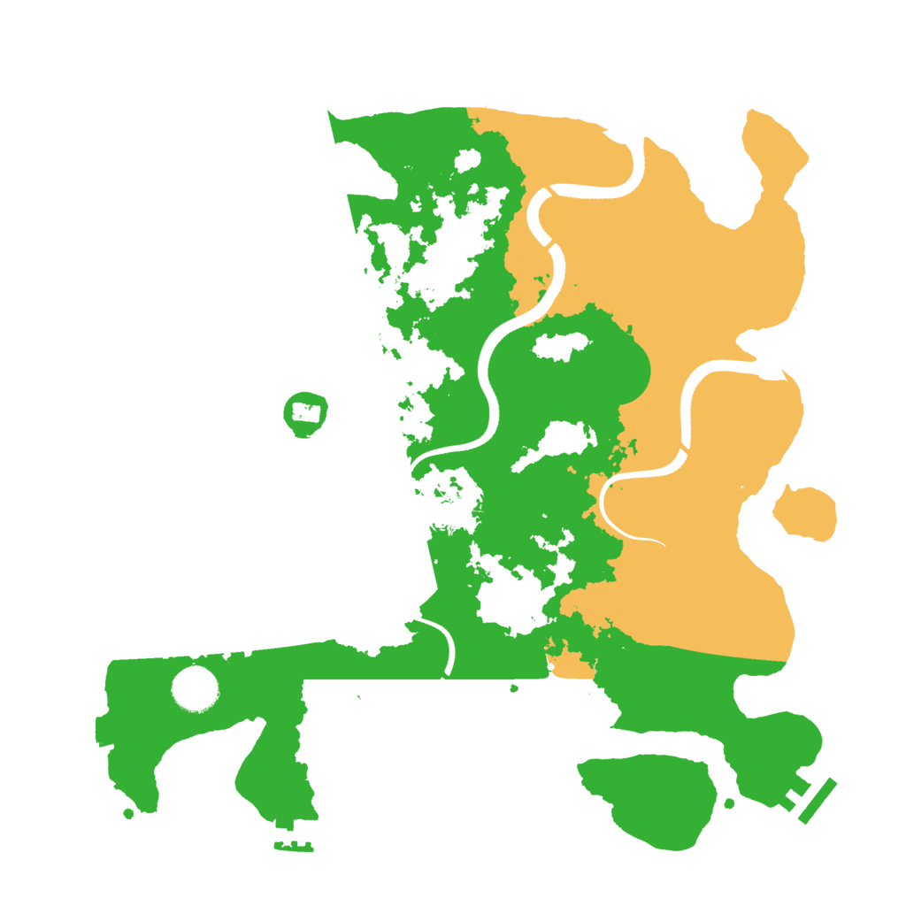 Biome Rust Map: Procedural Map, Size: 3500, Seed: 282492570