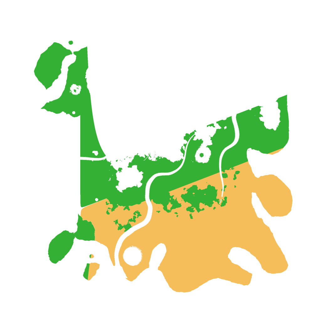 Biome Rust Map: Procedural Map, Size: 3000, Seed: 43555