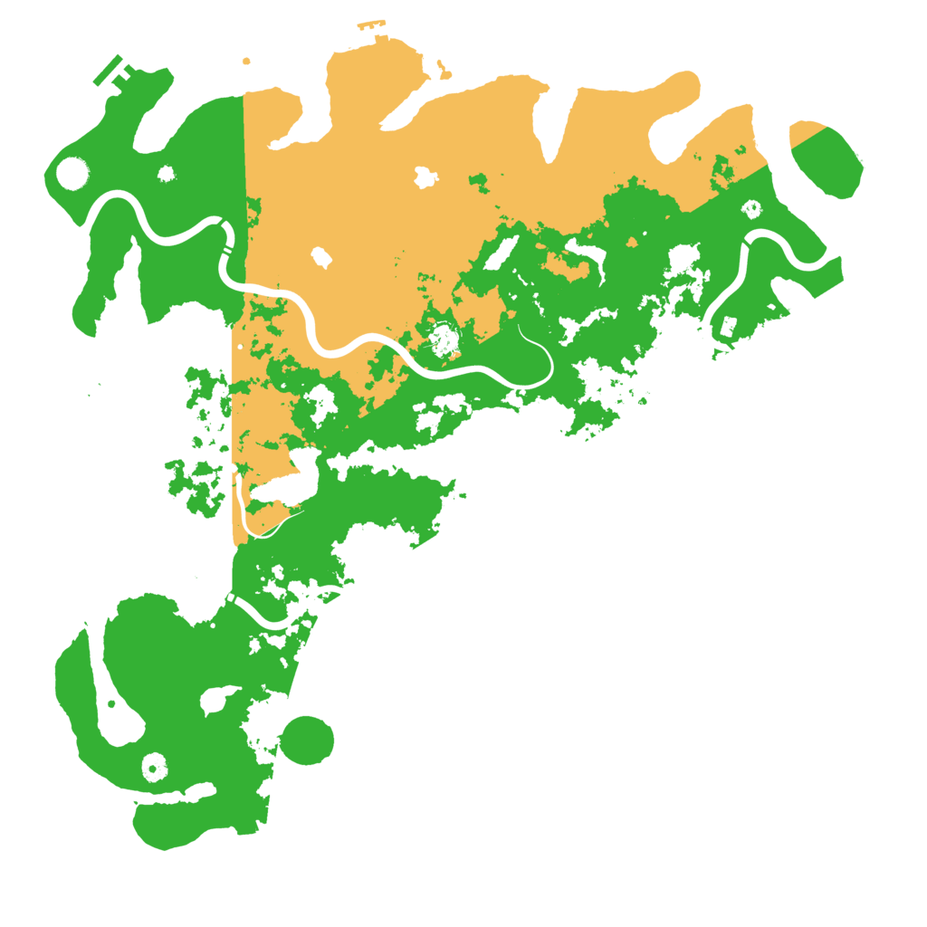 Biome Rust Map: Procedural Map, Size: 5000, Seed: 1051996