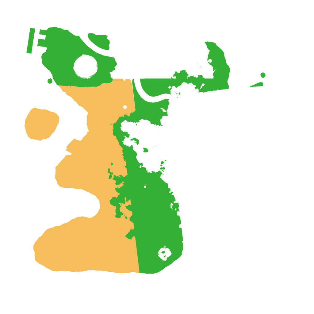 Biome Rust Map: Procedural Map, Size: 2500, Seed: 1562961546