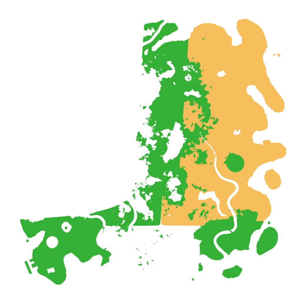 Biome Rust Map: Procedural Map, Size: 4500, Seed: 268955294