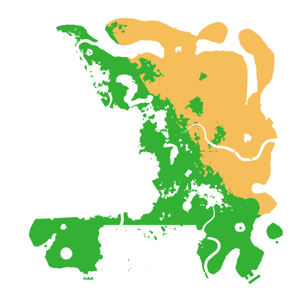 Biome Rust Map: Procedural Map, Size: 4500, Seed: 934028810