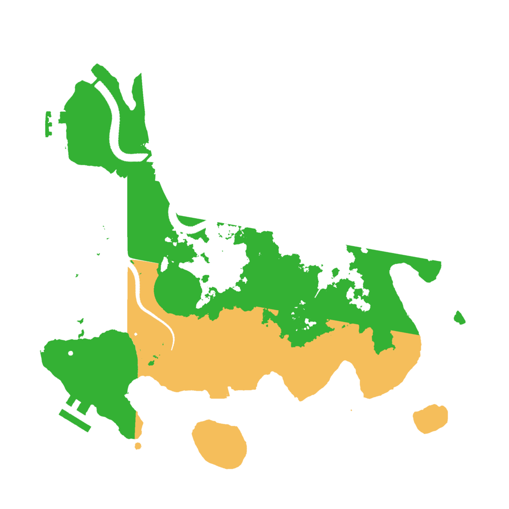 Biome Rust Map: Procedural Map, Size: 3000, Seed: 16873210