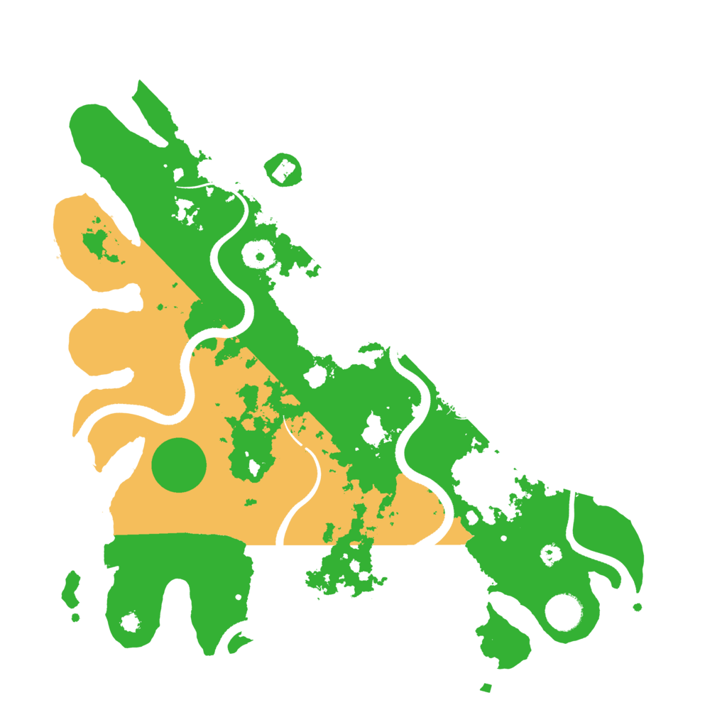 Biome Rust Map: Procedural Map, Size: 3500, Seed: 58474