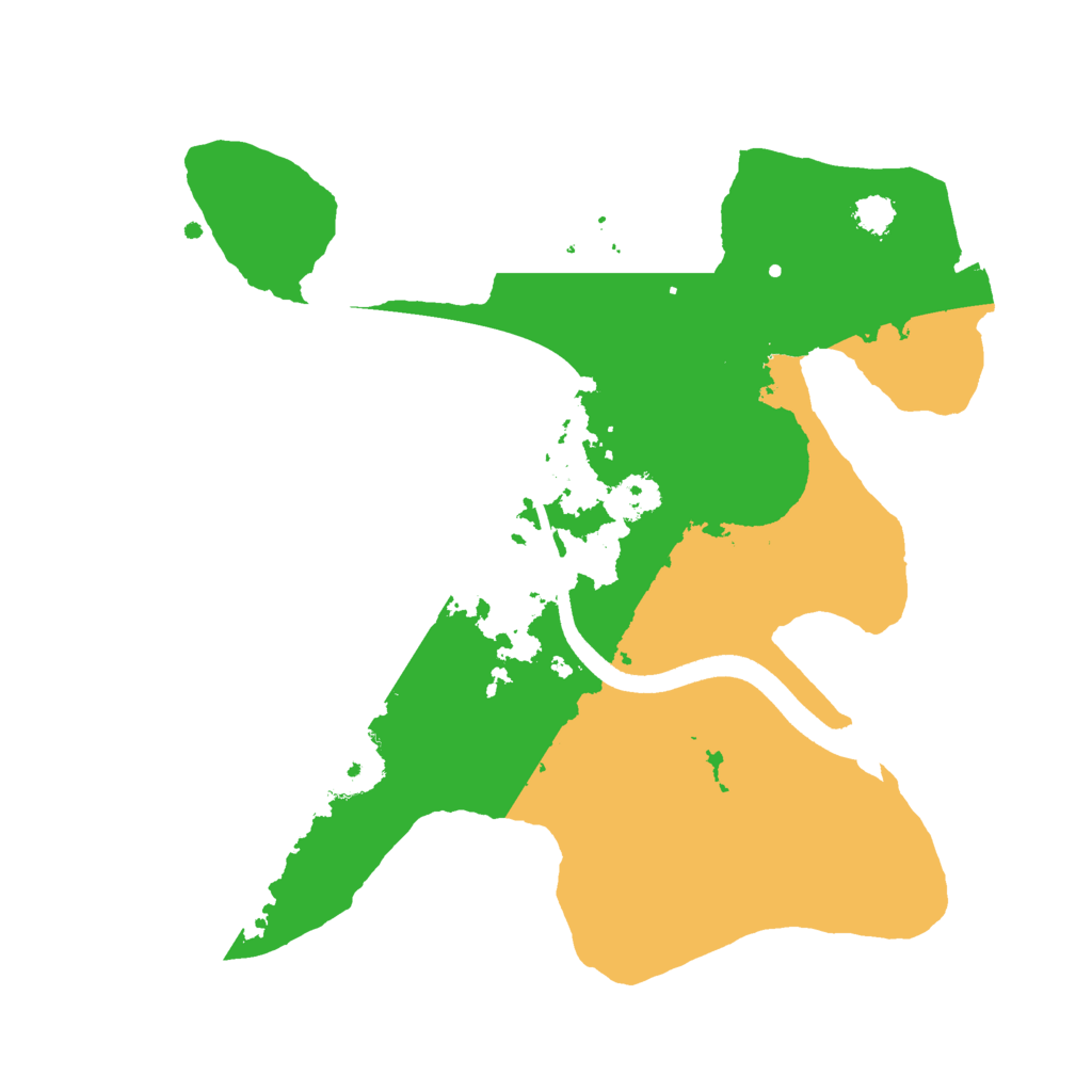 Biome Rust Map: Procedural Map, Size: 2500, Seed: 188941598