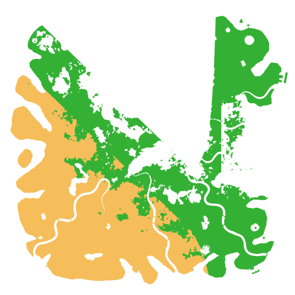 Biome Rust Map: Procedural Map, Size: 5500, Seed: 159874653