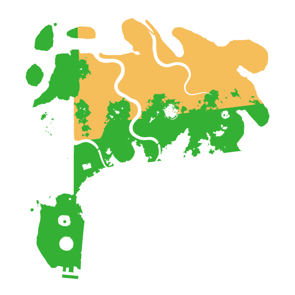 Biome Rust Map: Procedural Map, Size: 3700, Seed: 143540878