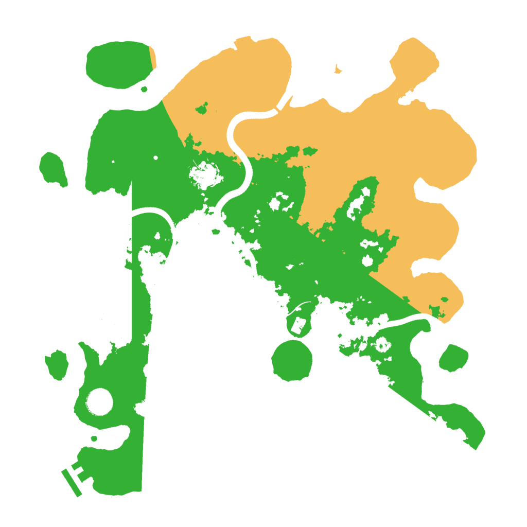 Biome Rust Map: Procedural Map, Size: 3500, Seed: 578689