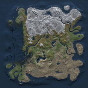 Thumbnail Rust Map: Procedural Map, Size: 4250, Seed: 195892400, 16 Monuments