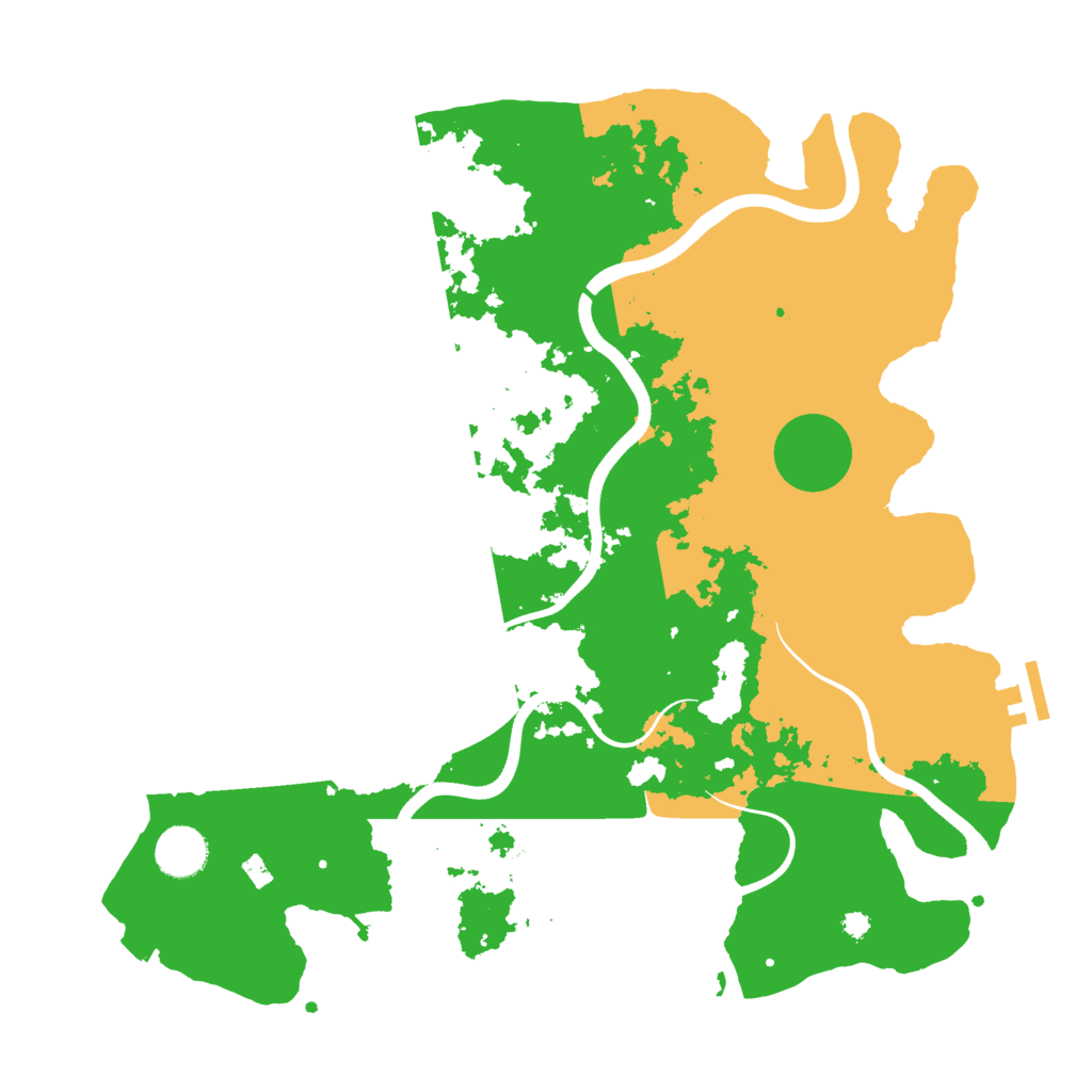 Biome Rust Map: Procedural Map, Size: 3700, Seed: 561597047