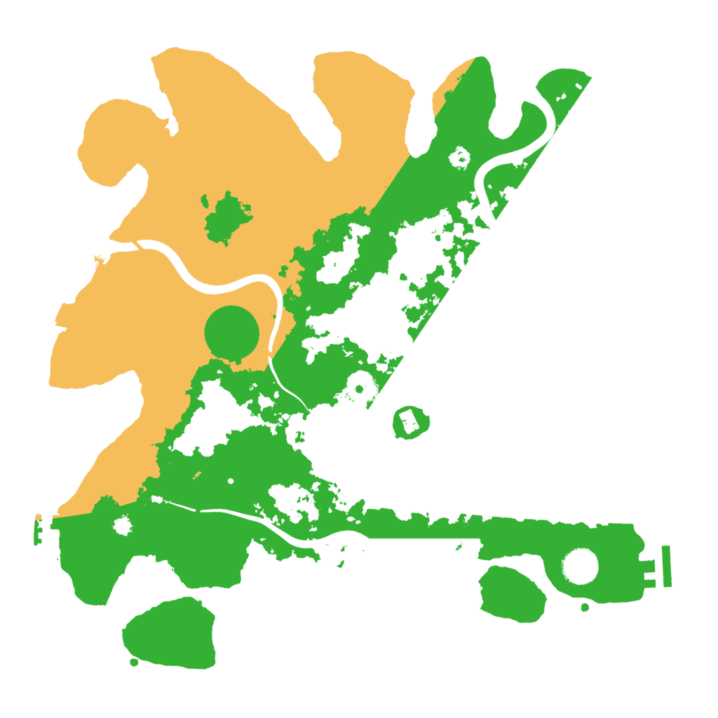 Biome Rust Map: Procedural Map, Size: 3500, Seed: 1222262307