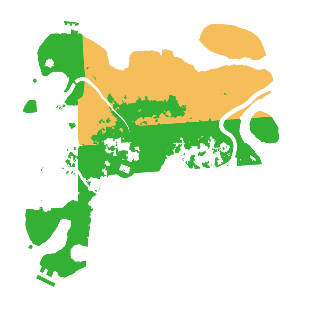 Biome Rust Map: Procedural Map, Size: 3200, Seed: 666274
