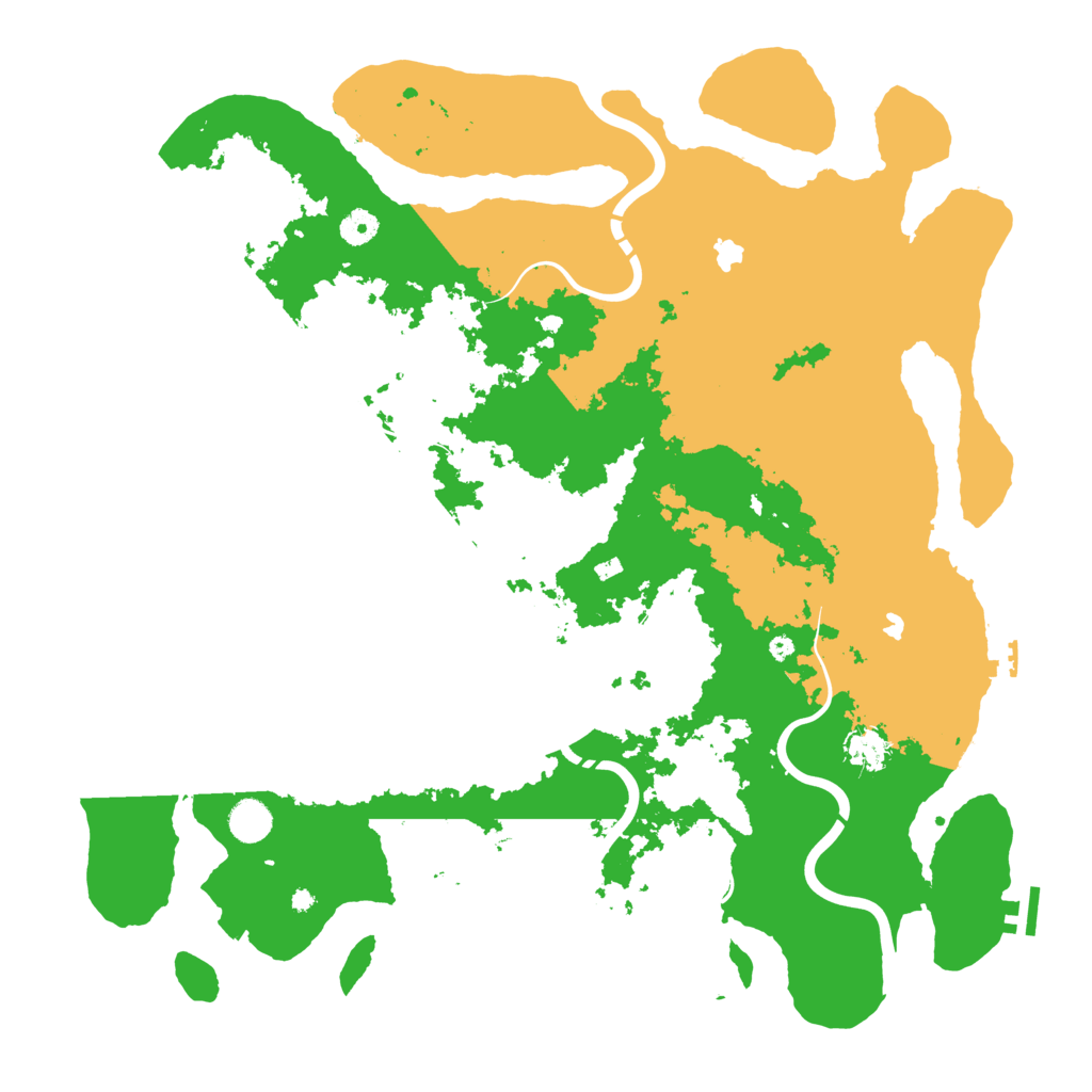 Biome Rust Map: Procedural Map, Size: 4500, Seed: 55993999